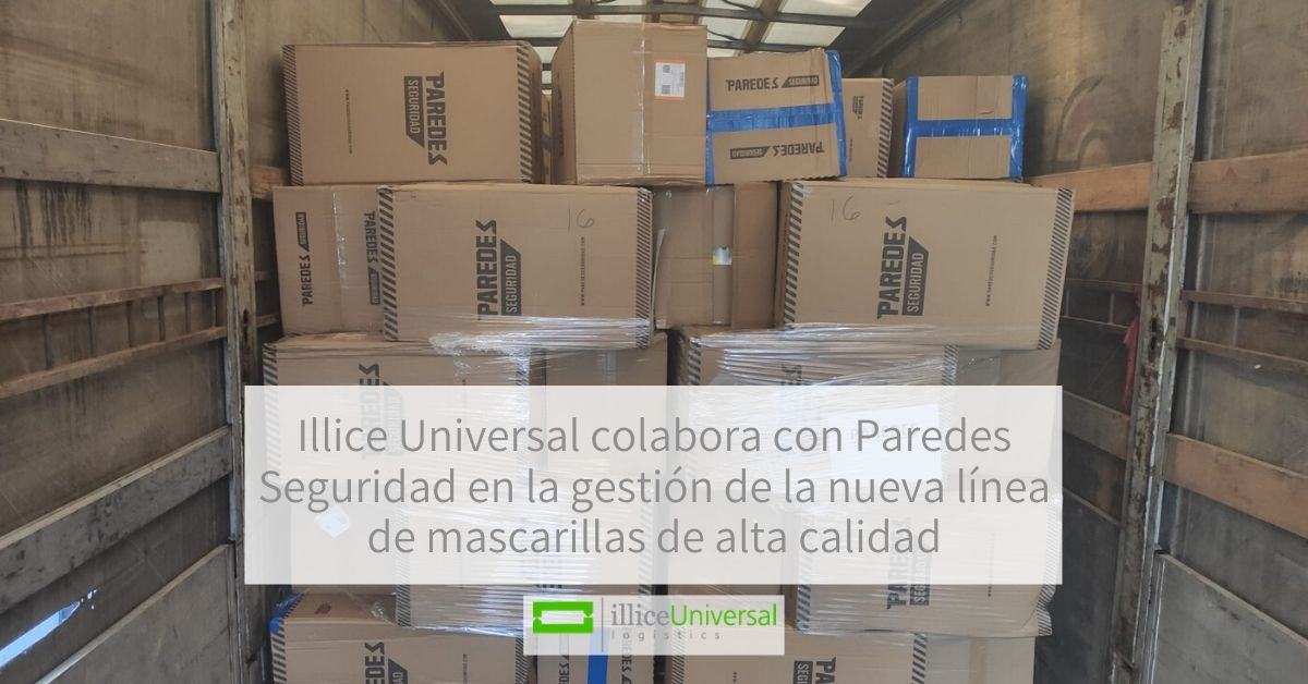 COOP_Illice Universal Logistics_partners with Paredes Seguridad for the logistical management of protective face masks. independent freight agent