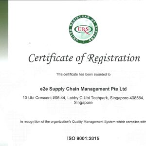 E2E Supply Chain Management -logistics company in Singapore